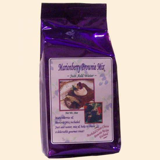 Marionberry Brownie Mix 18 oz. (case of 12) - Click Image to Close