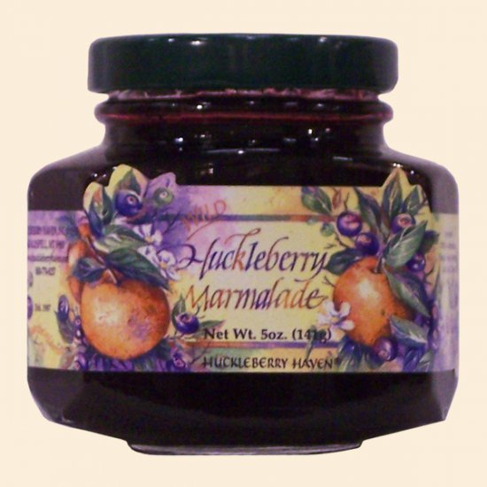 Wild Huckleberry Marmalade 5 oz. (case of 12) - Click Image to Close