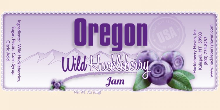 Wild Huckleberry Jam Name Drop (case of 12) - Click Image to Close