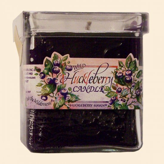 Wild Huckleberry Candle - Square Jar 6 oz. (case of 6) - Click Image to Close