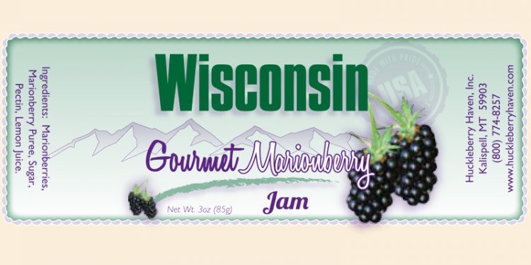 Gourmet Marionberry Jam Name Drop (case of 12) - Click Image to Close