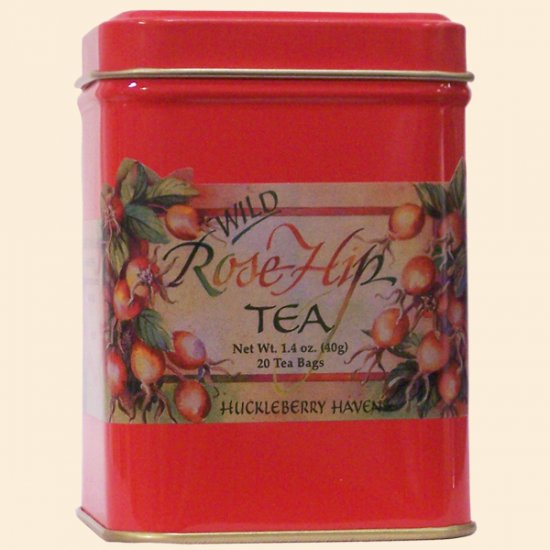 Wild Rosehip Tea Tin 20 bags (case of 12) - Click Image to Close