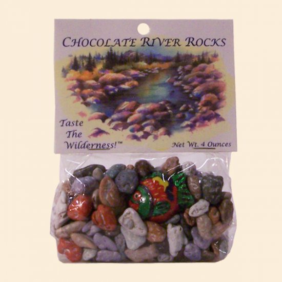 Chocolate River Rocks w/1Choc. Fish 4 oz. (case of 12) - Click Image to Close