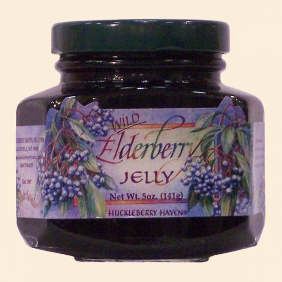 Wild Elderberry Jelly 5 oz. (case of 12) - Click Image to Close