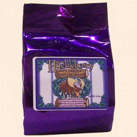 Wild Huckleberry White Choc Cocoa Bag 5 Srvg (case of 12) - Click Image to Close