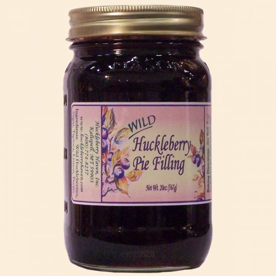 Wild Huckleberry Pie Filling 20 oz. (case of 12) - Click Image to Close