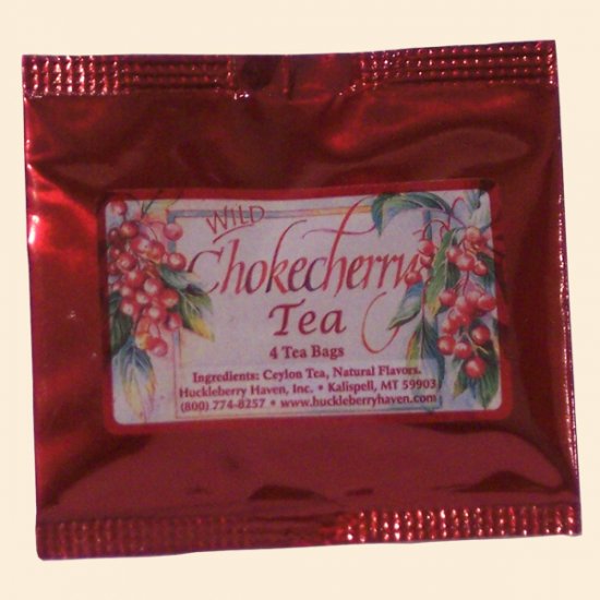 Wild Chokecherry Tea Pouch 4 bags (case of 12) - Click Image to Close