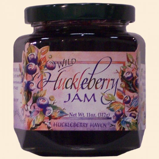 Wild Huckleberry Jam 11 oz. (case of 12) - Click Image to Close