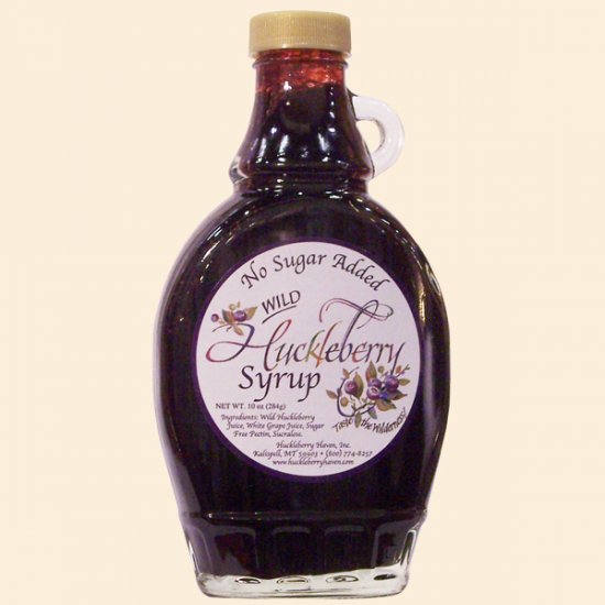 Sugar Free Wild Huckleberry Syrup 10 oz. (case of 12) - Click Image to Close