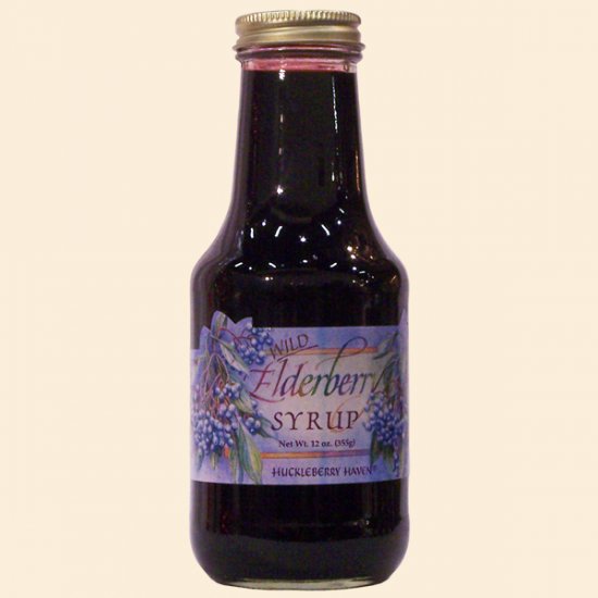 Wild Elderberry Syrup - Round Bottle 12 oz. (case of 12) - Click Image to Close