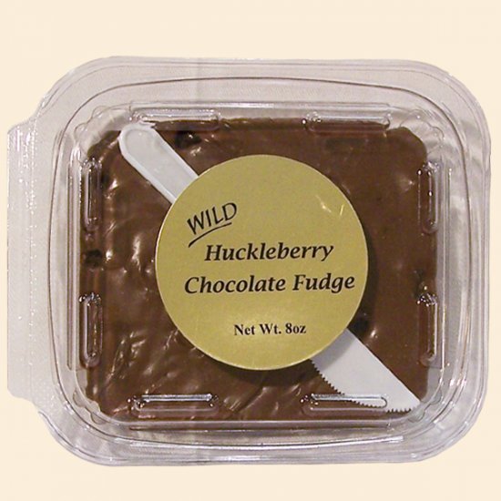 Wild Huckleberry Chocolate Fudge 8 oz. (case of 12) - Click Image to Close