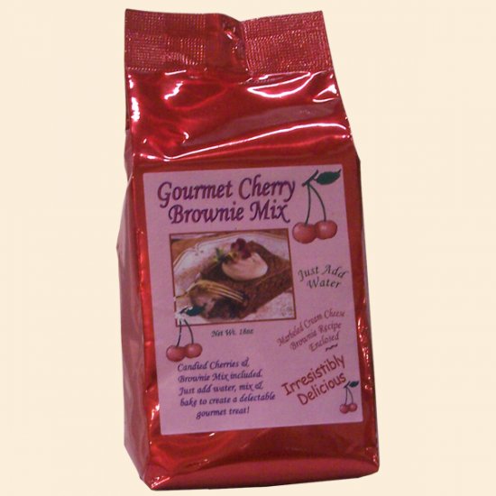 Cherry Brownie Mix 18 oz. (case of 12) - Click Image to Close