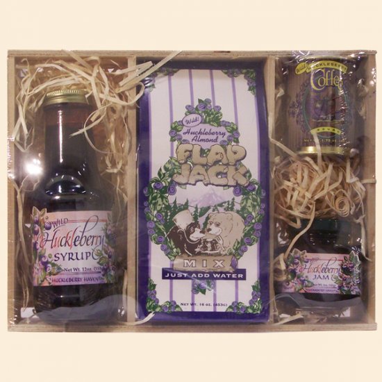Breakfast Gift Crate: Coffee, Syrup, Jam, FlapJacks (case of 6) - Click Image to Close