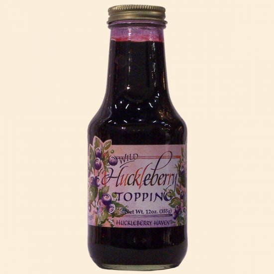 Wild Huckleberry Topping 12 oz. (case of 12) - Click Image to Close