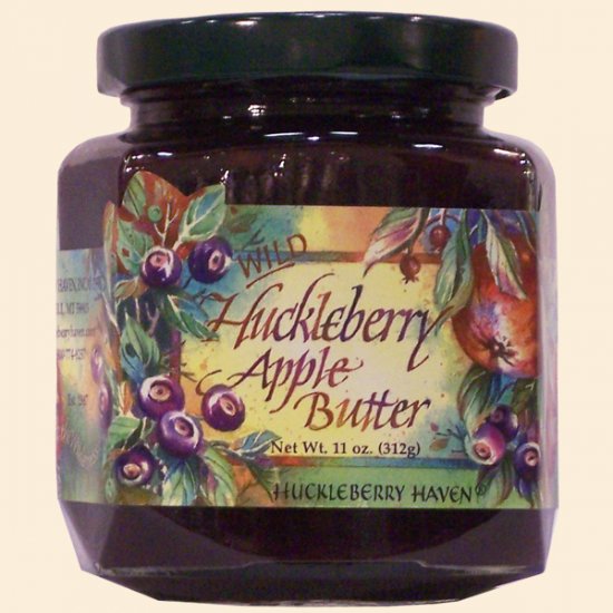 Wild Huckleberry Apple Butter 11 oz. (case of 12) - Click Image to Close