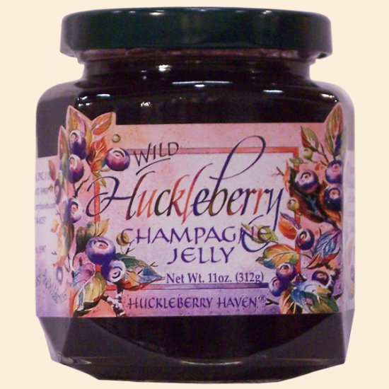 Wild Huckleberry Champagne Jelly 11 oz. (case of 12) - Click Image to Close