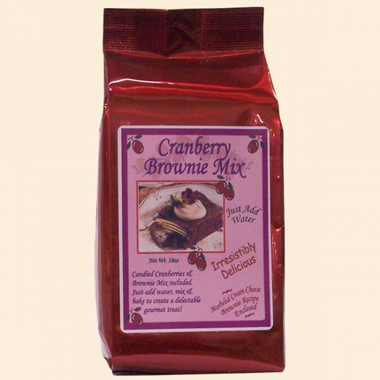 Cranberry Brownie Mix 18 oz. (case of 12) - Click Image to Close