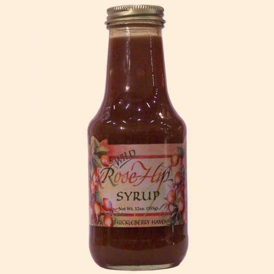 Wild Rosehip Syrup - Round Bottle 12 oz. (case of 12) - Click Image to Close