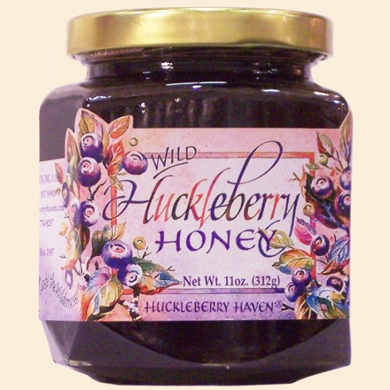 Wild Huckleberry Honey 11 oz. (case of 12) - Click Image to Close