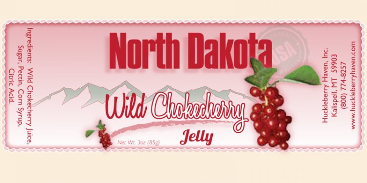 Wild Chokecherry Jelly Name Drop (case of 12) - Click Image to Close