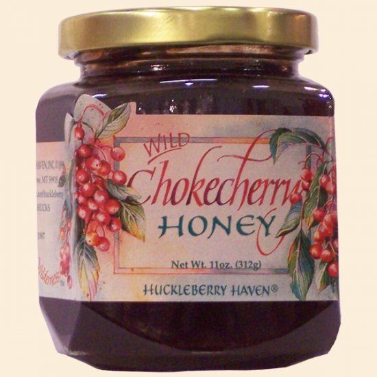 Wild Chokecherry Honey 11 oz. (case of 12) - Click Image to Close