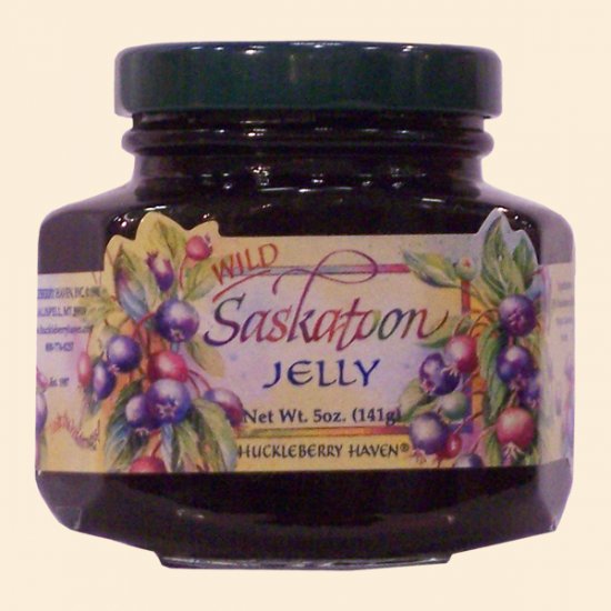 Wild Saskatoon Jelly 5 oz. (case of 12) - Click Image to Close
