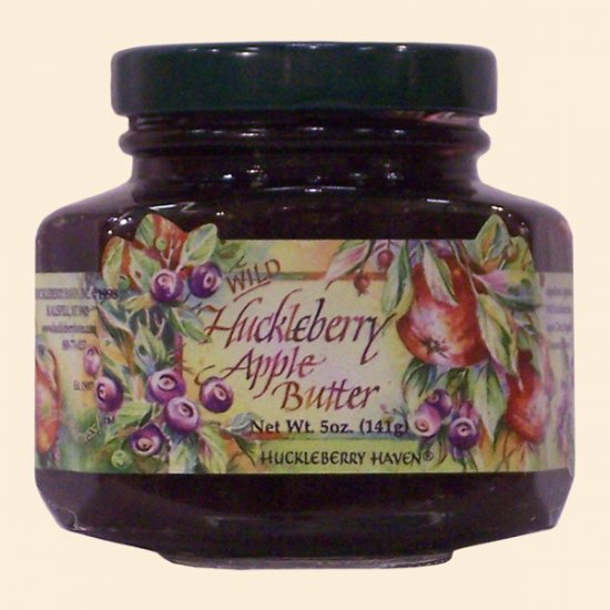 Wild Huckleberry Apple Butter 5 oz. (case of 12) - Click Image to Close